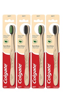 Colgate Charcoal Bamboo Toothbrushes (4 Pack)
