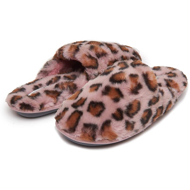 Laura Ashley Animal-Print Slippers