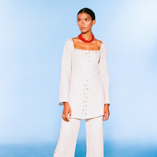 Look 16 From Staud's Spring 2021 Ready-To-Wear Collection.