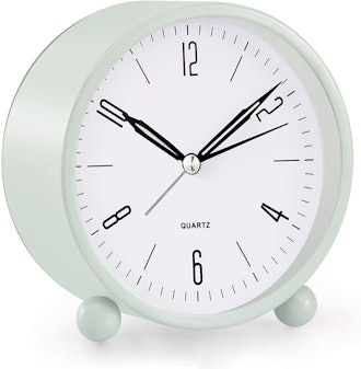 JALL Analog Non-Ticking Alarm Clock