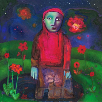 A photo of girl in red's album cover art.