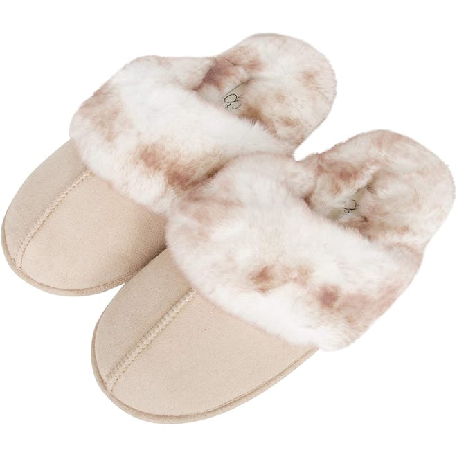 Jessica Simpson Faux-Fur House Slippers