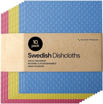 Swedish Wholesale No Odor Dishcloths (10 Pack)