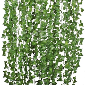 DearHouse Artificial Ivy Leaf Strands (12- Pack)