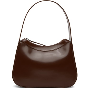 Kiki Dark Brown Semi Patent Leather Bag
