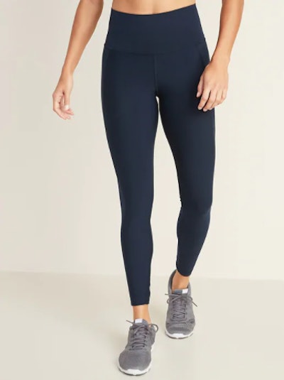 High-Waisted Elevate Built-In Sculpt 7/8-Length Compression Leggings For Women