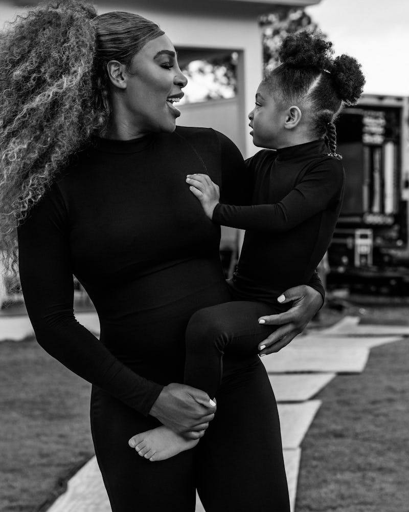 Serena Williams and her daughter Olympia are happy to work together.