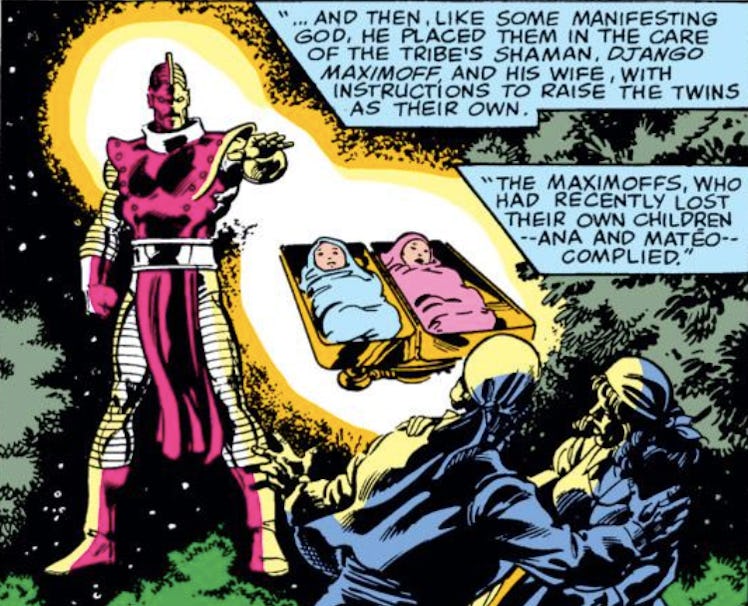 Wanda and Pietro's origin story, according to the comics.