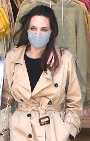 Angelina Jolie on a shopping trip in Hollywood on March 29, 2021.