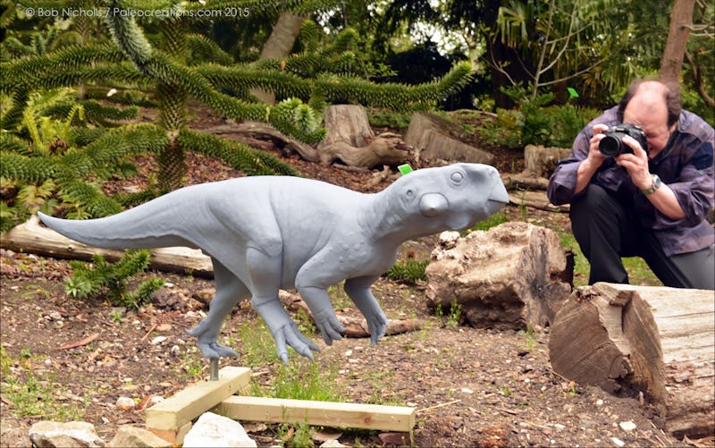 the making of the Psittacosaurus replica