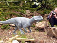 the making of the Psittacosaurus replica