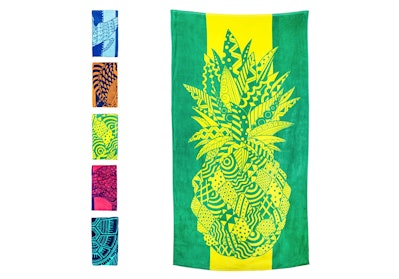 Nova Blue Pineapple Beach Towel