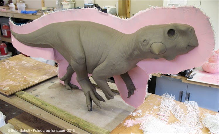 Psittacosaurus clay mold 