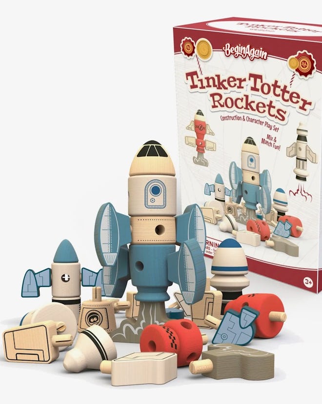 rocketship building blocks is a great imaginative toy