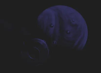 a series of probes descending toward venus