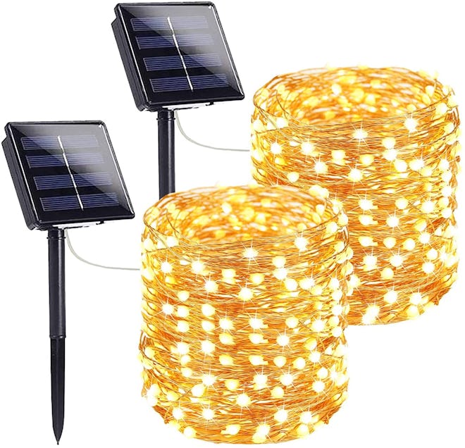 SANJICHA Extra-Long Solar String Lights (2-Pack)