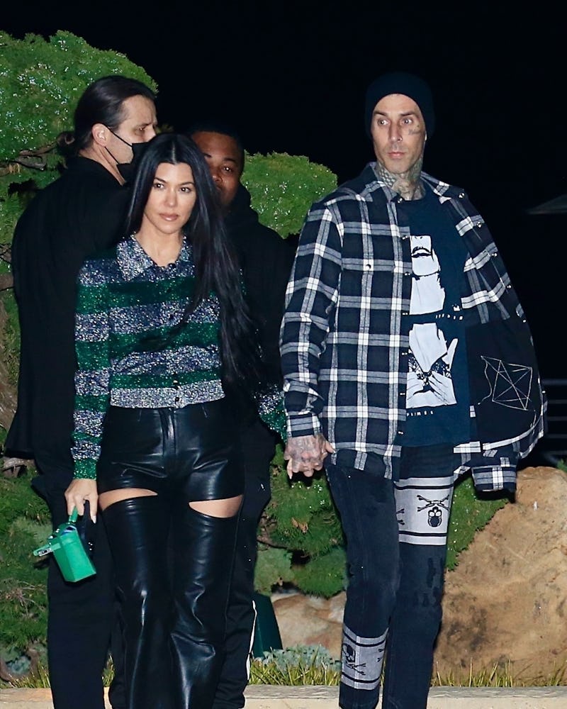 Kourtney Kardashian and Travis Barker seen leaving Nobu restaurant in Malibu after a Romantic Dinner...