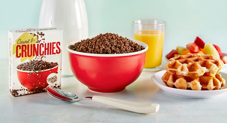 Here's how to get Carvel's Crunchies Cereal for a chocolatey treat.