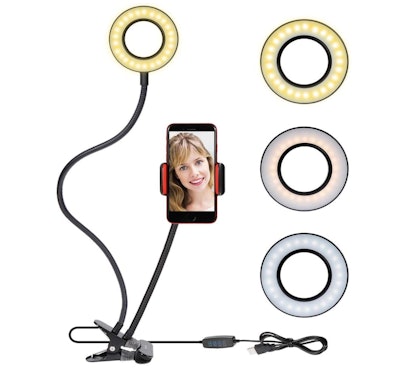 Rovtop Selfie Ring Light with Gooseneck Stand