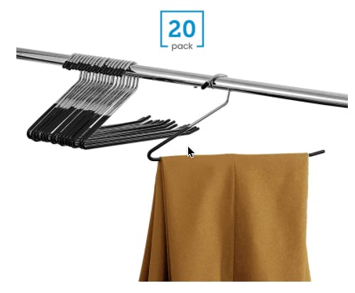 ZOBER Slack/Trousers Pants Hangers (20-Pack)