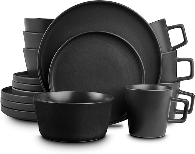 Stone Lain Coupe Dinnerware Set, Service For 4