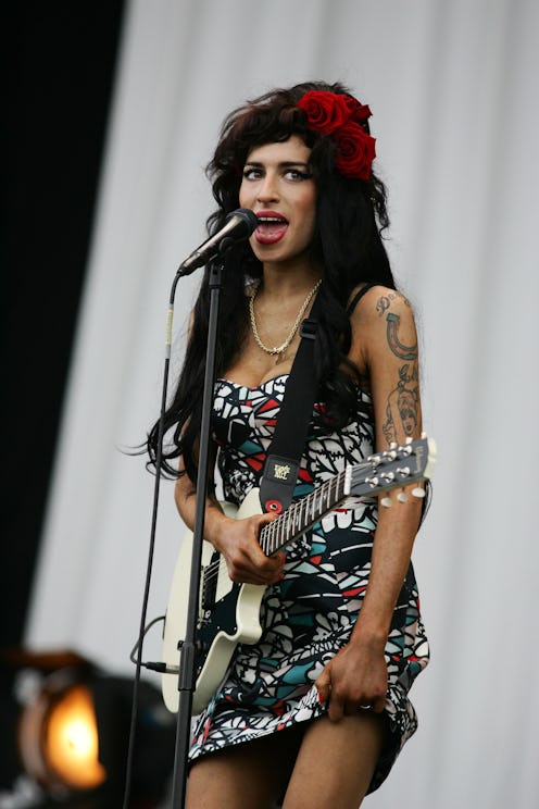 Amy Winehouse performs at V Festival 2008