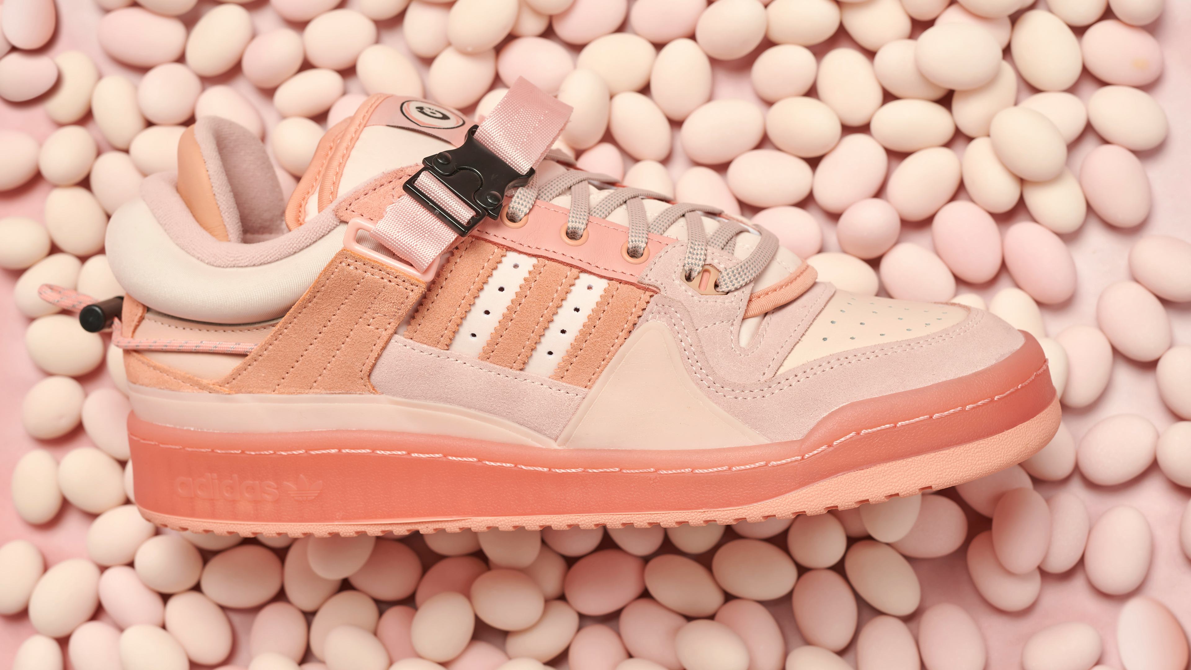 Bad Bunny’s pink ‘Easter Egg’ Adidas Forum Low sneaker drops in April