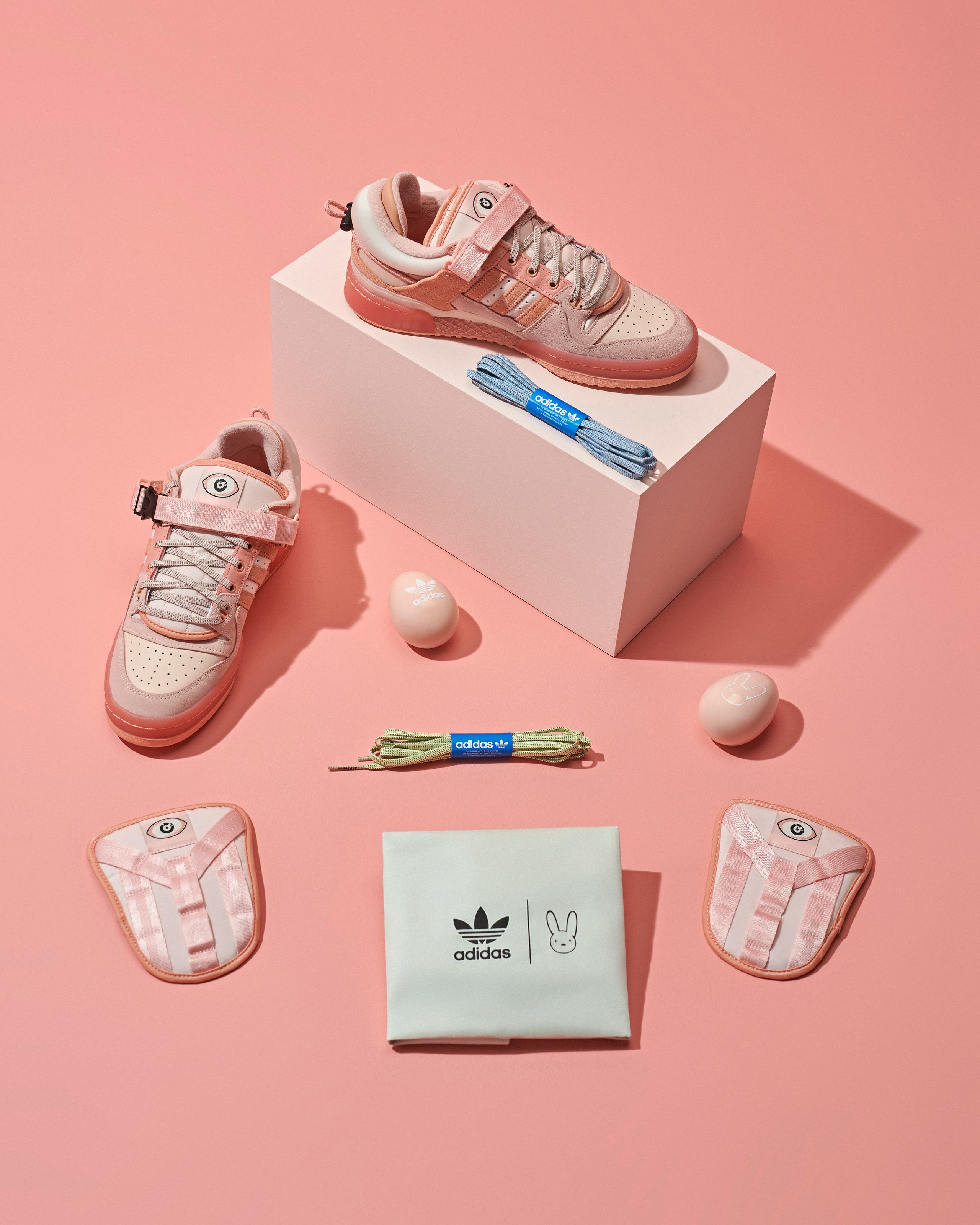 Adidas & Bad Bunny’s ‘Easter Egg’ Sneaker Comes In A Pastel Pink