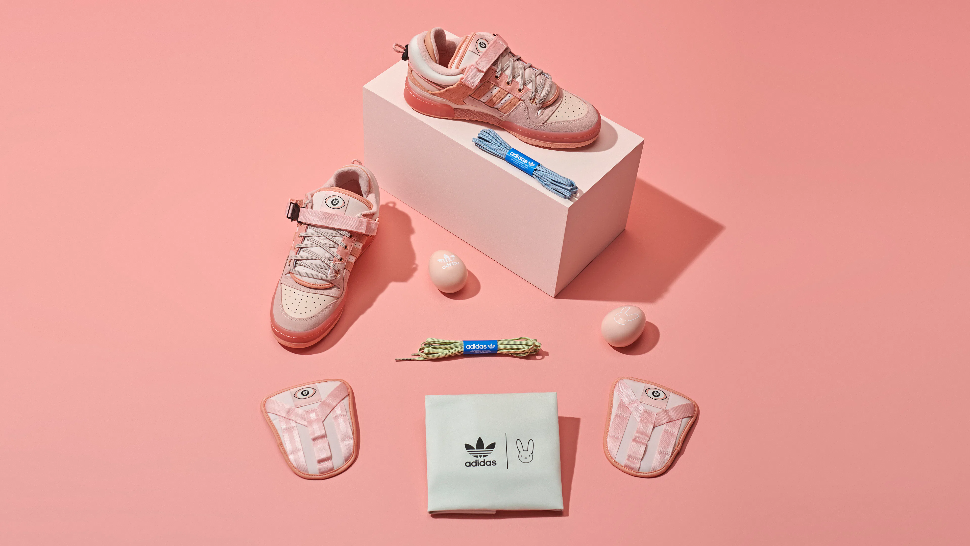 Bad Bunny's pink 'Easter Egg' Adidas Forum Low sneaker drops in April