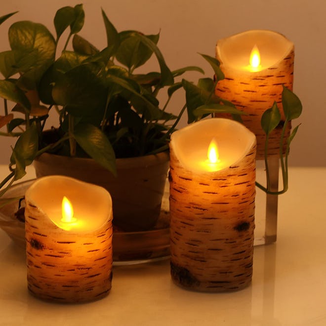 comenzar No Flame Flickering Candles (3-Pack)