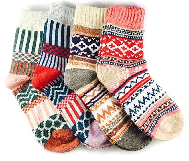 JOYCA & Co Wool Socks (4-Pack)