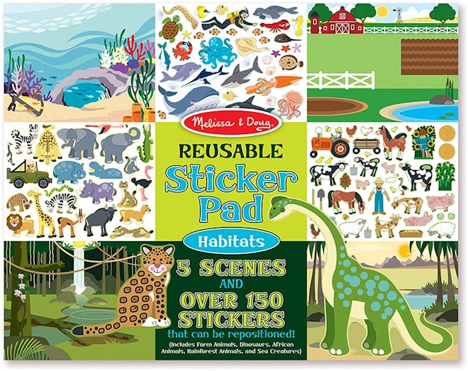 Melissa & Doug Reusable Sticker Pad - Habitats