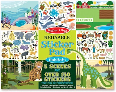 Melissa & Doug Reusable Sticker Pad - Habitats