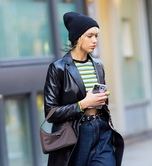 Dua Lipa out and about on February 19, 2020 in New York City.