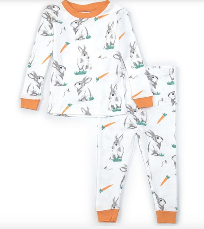 Burt's Bees Long-Sleeve Easter Rabbit Habit Pajama Set
