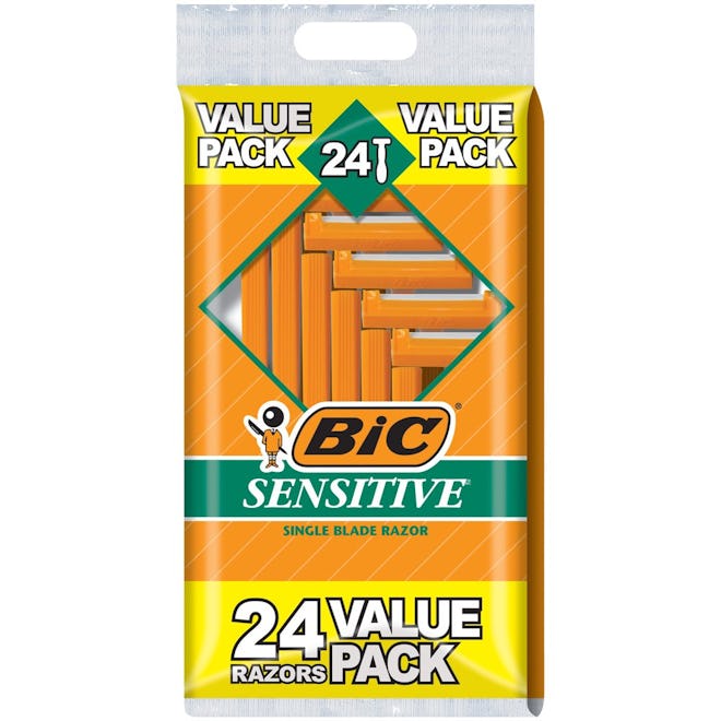 BIC Sensitive Single Blade Razor 24 Pack