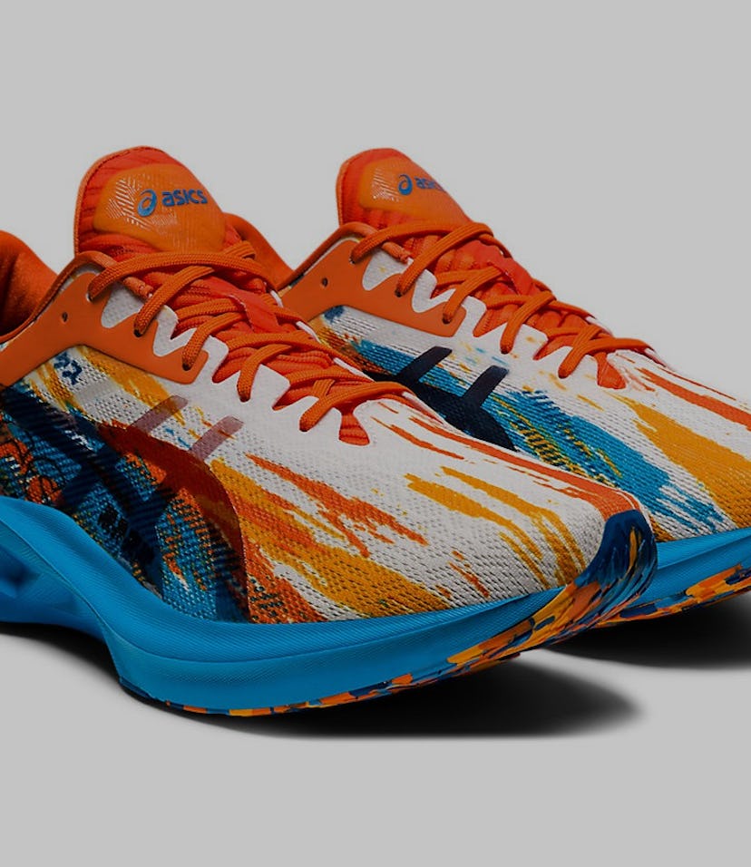 Asics NovaBlast Color Injection Digital Aqua Marigold Orange