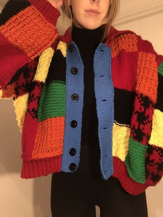 Handmade Harry Styles Patchwork Cardigan