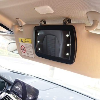 QIXI Car Sun Visor Mirror with LED Lights