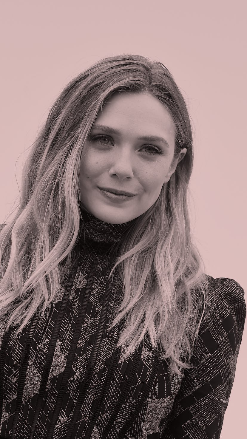 Elizabeth Olsen wearing black dress