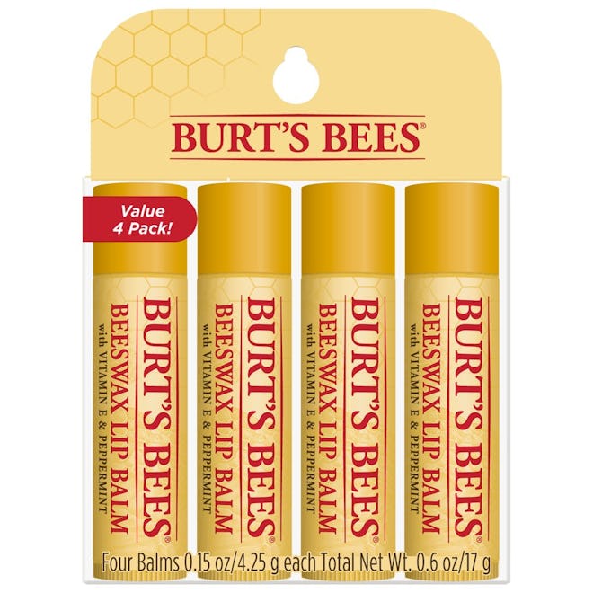 Burt's Bees Beeswax Lip Balm 4-Pack