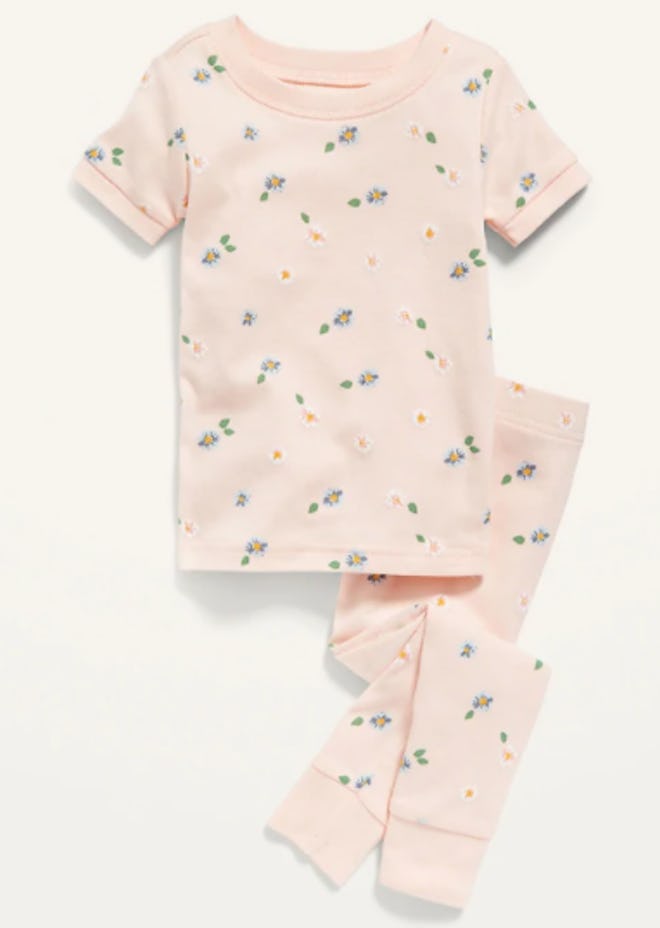 Unisex Short-Sleeve Pajama Set for Toddler & Baby