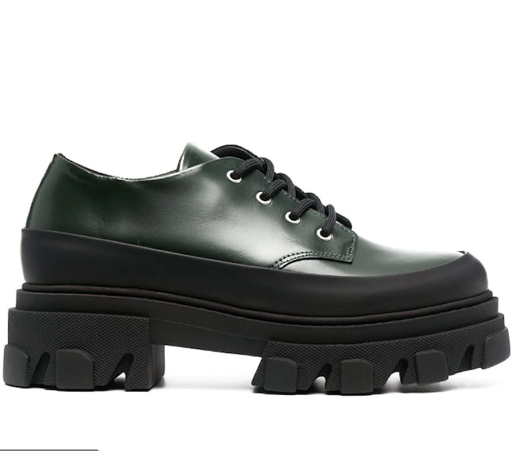 Ganni Chunky Sole Oxford Shoes