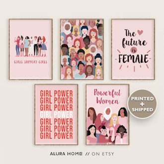 Alura Home Prints Set of 5 Feminist Prints