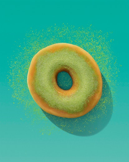 Dunkin's St. Patrick's Day 2021 donut is offering up a green tea theme.