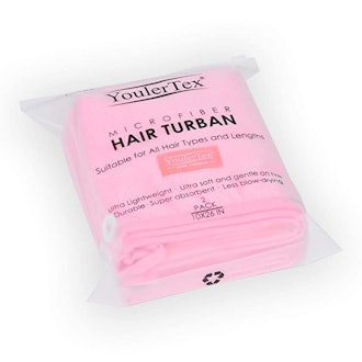 YoulerTex Microfiber Hair Towel Wrap (2-Pack)