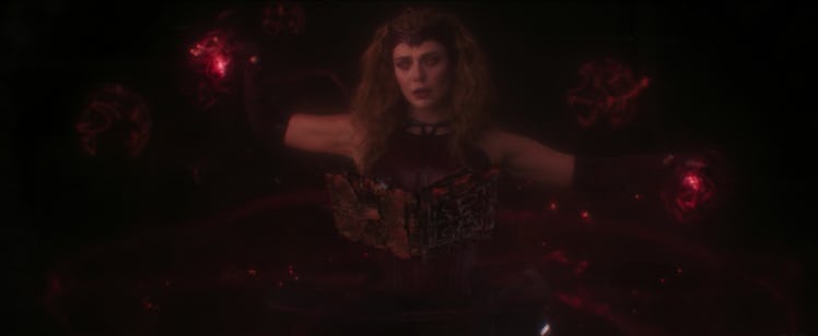 Elizabeth Olsen as Wanda Maximoff/Scarlet Witch in WandaVision.