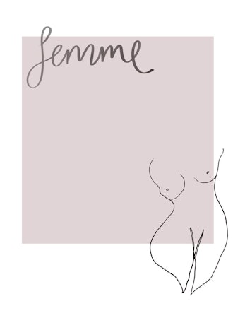 A4 Home Of Encre Femme Print 