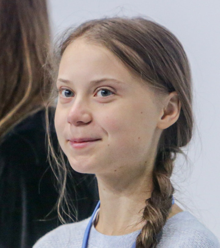 Greta thunberg at the Climate Summit COP25 press conference in Spain 