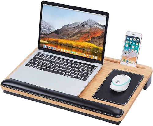 MIZUSO Lap Desk with Mouse Pad and Phone Holder